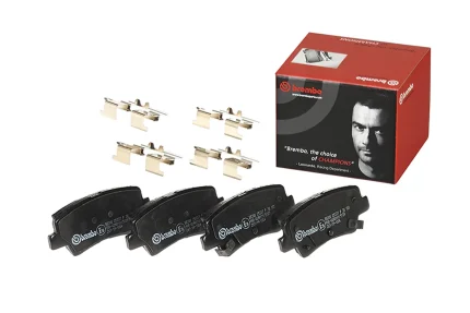 Brembo OE 21-23 Hyundai Kona/19-24 Kona Electric/19-21 Veloster Low-Met Brake Pad - Rear