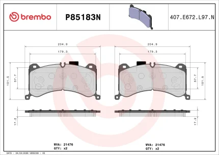 Brembo P85183N