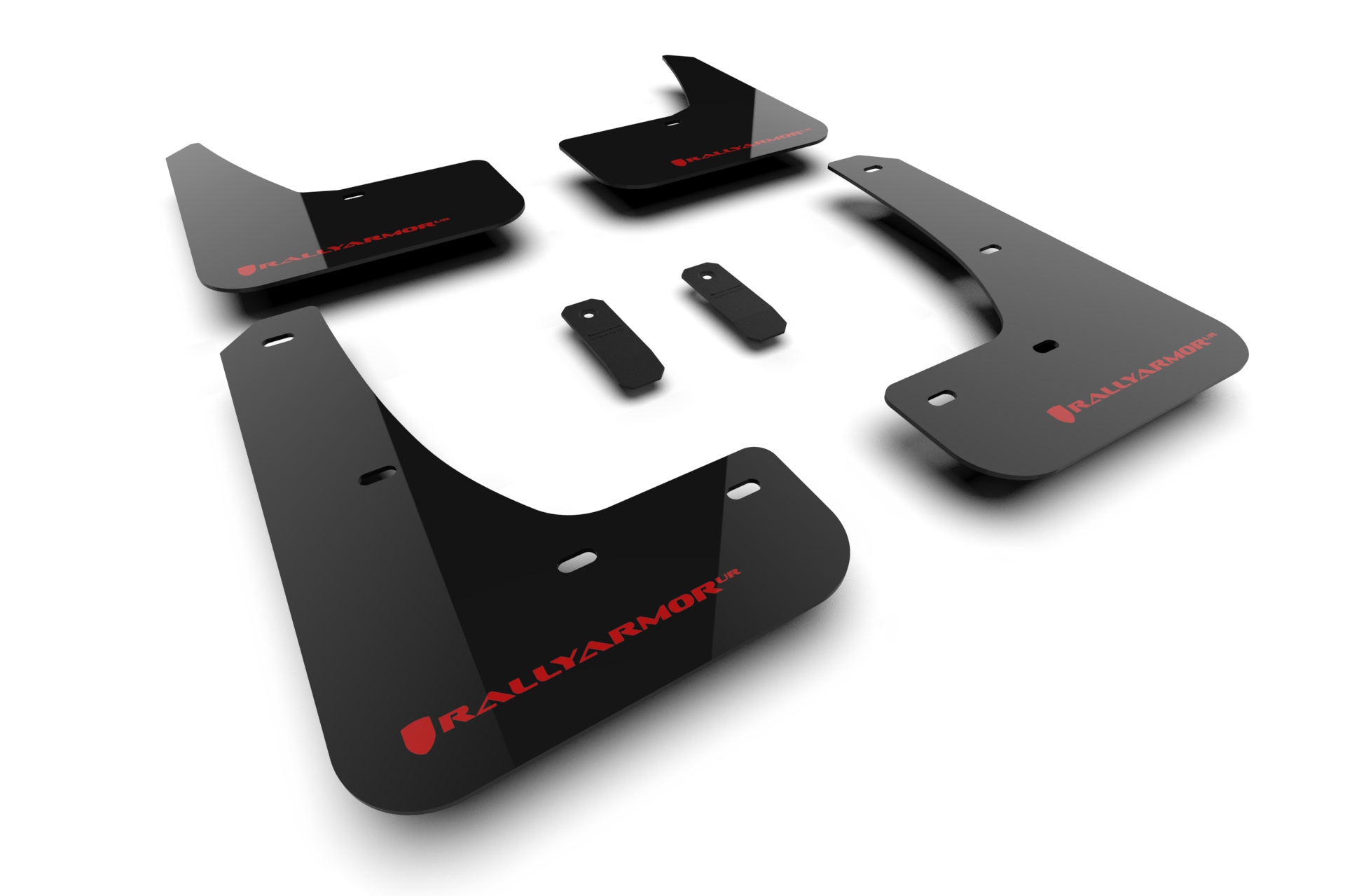 ralmf122-ur-blk-rd-rally-armor-2024-2026-tesla-model-3-highland-black-ur-mud-flap-r Rally Armor 2024-2026 Tesla Model 3 Highland Black UR Mud Flap Red Logo - Rally Armor MF122-UR-BLK-RD