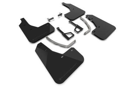 Rally Armor 2025-2026 Hyundai Ioniq 5 XRT Black Mud Flap Metallic Black Logo - Rally Armor MF127-UR-BLK-MBK