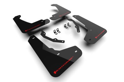 Rally Armor 2024-2026 Honda Prologue Black Mud Flap - Red Logo - Rally Armor MF144-UR-BLK-RD