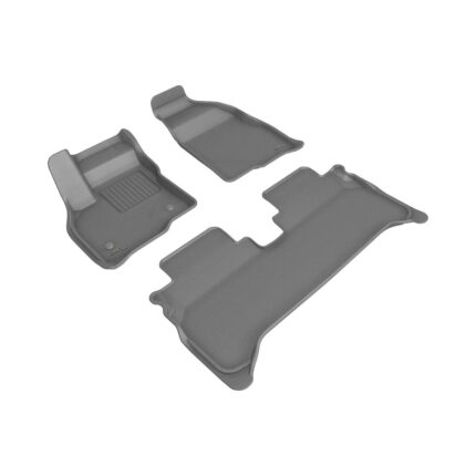 3D MAXpider All-Weather Kagu Gray Row 1ST & 2ND Row Custom Fit For Chevrolet Bolt EUV 2022-2023