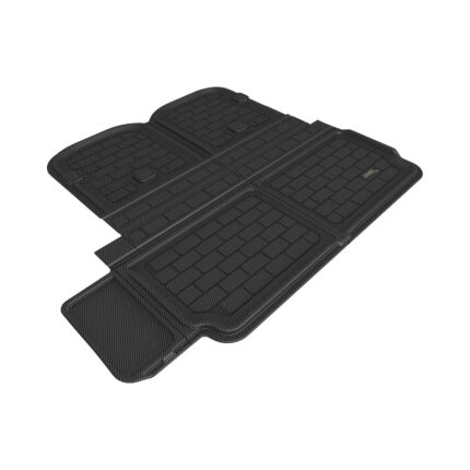 3D Maxpider Behind 2nd Row Cross Fold Kagu Black Cargo Liner For 2021-2024 Tesla Model X