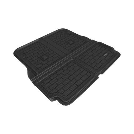 3D MAXpider Behind 2nd Row Cross Fold Kagu Cargo Liner Black For Tesla Model X 2016-2020