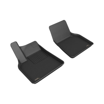3D MAXpider Custom Fit Kagu 1st Row Floormat - Black For Tesla Model Y 2021-2024