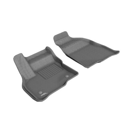 3D MAXpider Custom Fit Kagu 1st Row Floormat – Gray For Chevrolet Bolt Ev 2017-2023