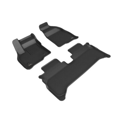 3D MAXpider Custom Fit Front and Rear Kagu Floormats - Black For Chevrolet Bolt EUV 2022-2023