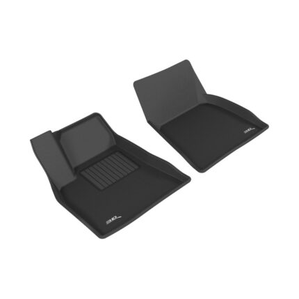3D MAXpider Kagu 1st Row Floormat Black For 2012-2014 Tesla Model S