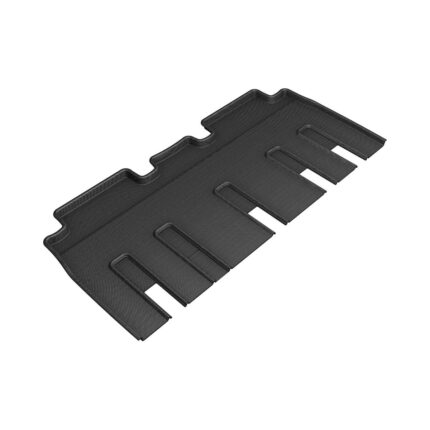 3D MAXpider Kagu 2nd Row Floormats Black For 2017-2021 Tesla Model X Folding 7-Seats