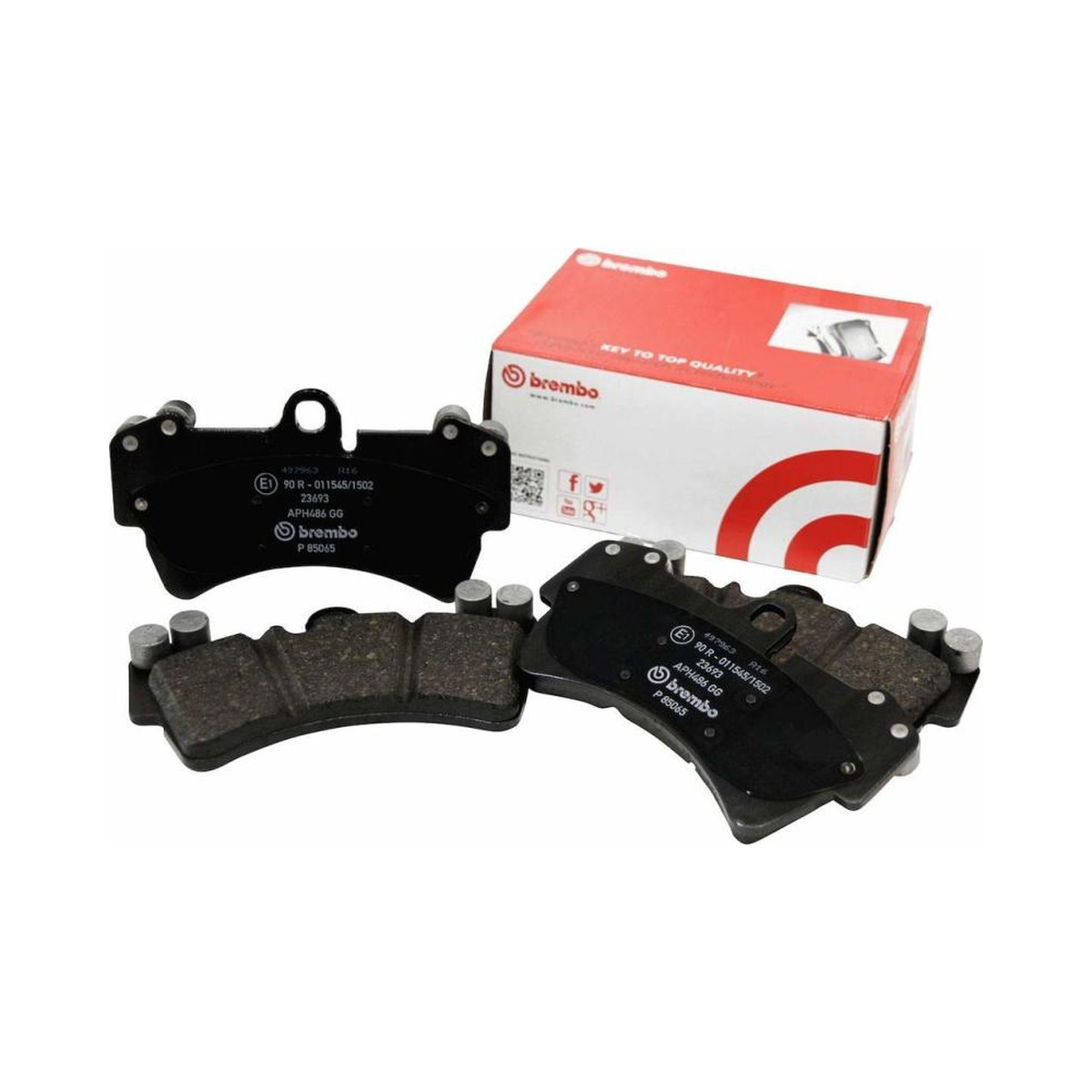 Brembo Front Premium Low-Met OE Equivalent Pad For Tesla Model S 2012-2021 Image Brembo Front Premium Low-Met OE Equivalent Pad For 2012-2021 Tesla Model S