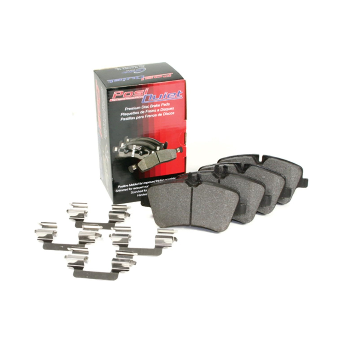 Centric Posi Quiet Front Semi-Metallic Brake Pads For Tesla Model S 2017-2/2021 Image Centric Posi Quiet Front Semi-Metallic Brake Pads For 2017-22021 Tesla Model S