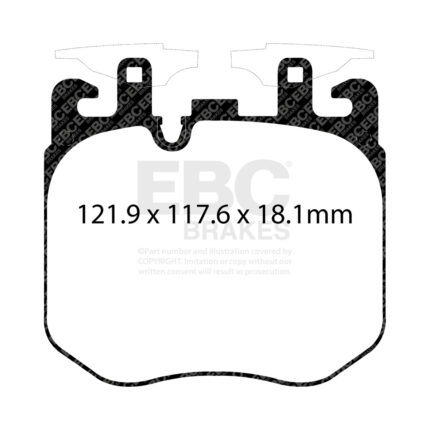 EBC Bluestuff front brake pads for BMW i8 2014-2020