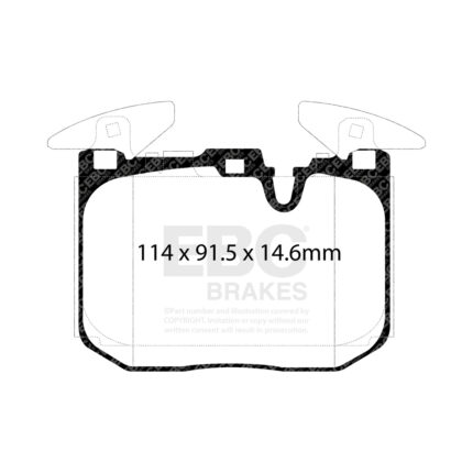 EBC Yellowstuff front brake pads for BMW i8 2014+