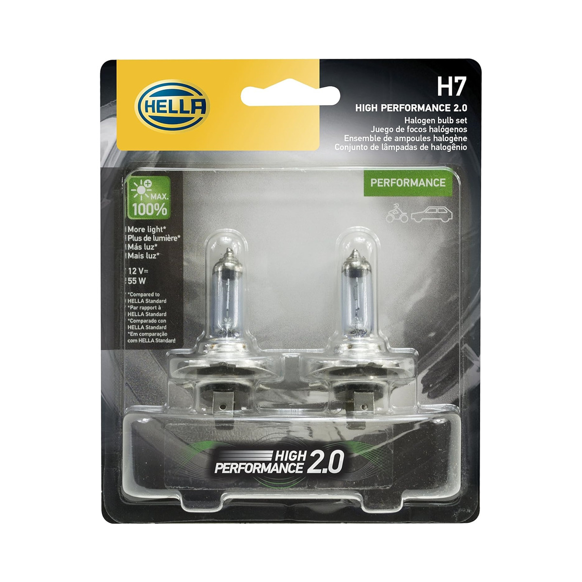 Hella H7 12V 55W PX26D 2.0TB High Performance Halogen Bulbs For BMW i3 2014-2017 Image Hella H7 12V 55W PX26D 2.0TB High Performance Halogen Bulbs For BMW i3 2014-2017