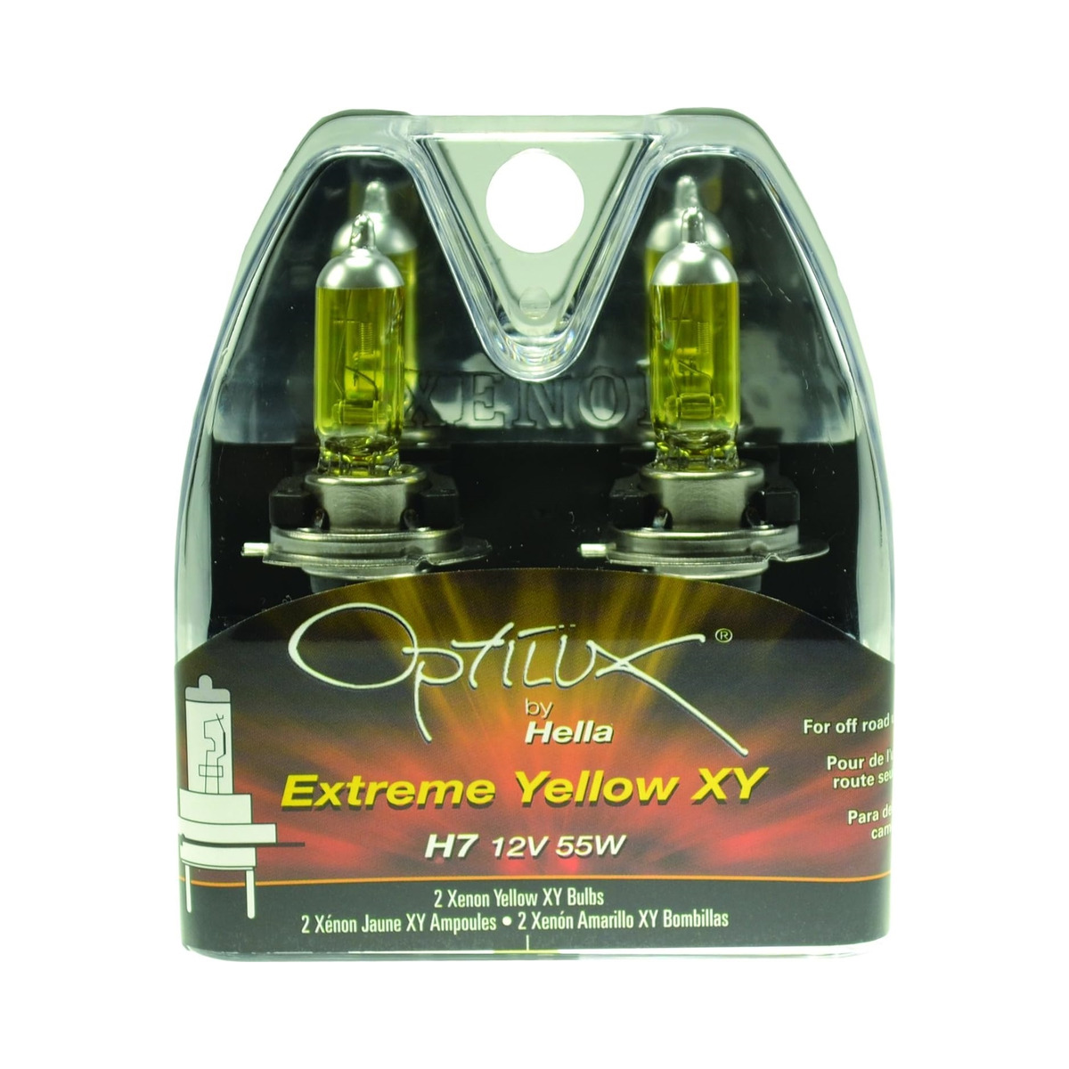 Hella Optilux H7 12V 55W XY Xenon Yellow Halogen Bulbs For BMW i3 2014-2017 Image Hella Optilux H7 12V 55W XY Xenon Yellow Halogen Bulbs For BMW i3 2014-2017