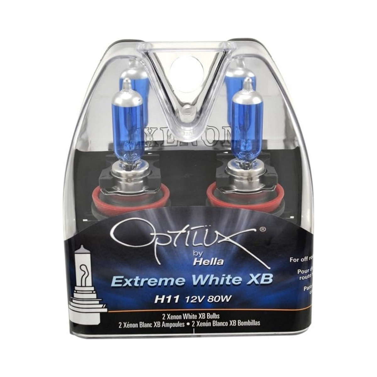 Hella Optilux XB Extreme H11 12V 80W Xenon White Halogen Bulbs For BMW i3 2014-2017 Image Hella Optilux XB Extreme H11 12V 80W Xenon White Halogen Bulbs For BMW i3 2014-2017