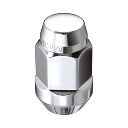McGard Bulge Cone Seat Style M14X1.5 / 13/16 Hex Lug Nut Box of 100 Chrome For Tesla Model 3/Y/S/X