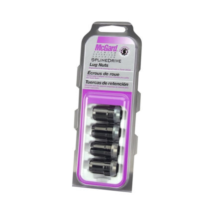 McGard SplineDrive Cone Seat Lug Nuts 4-Pack Black for Chevrolet Bolt Ev 2017-2023 (Req. Tool)