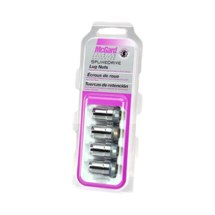 McGard SplineDrive Cone Seat Lug Nuts (4-Pack) Chrome for Chevrolet Bolt Ev 2017-2023 (Req. Tool)