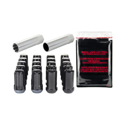 McGard SplineDrive Wheel Install Kit Lug Nuts w/Wheel Locks Black For Tesla Model 3/Y/S/X