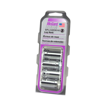 McGard SplineDrive Tuner Style Cone Seat Lug Nut (4-Pack) Chrome For Tesla Model 3/Y/S/X (Req. Tool)