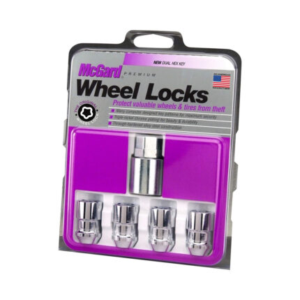 McGard Wheel Cone Seat Lock Nut Set - 4pk. Dual Hex Chrome for Chevrolet Bolt Ev 2017-2023