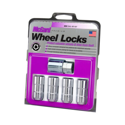 McGard Wheel Lock Nut Set 4pk. Cone Seat Exposed Style Chrome For Tesla Model 3/Y/S/X