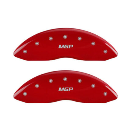 MGP red caliper cover set for BMW i8 with silver logo