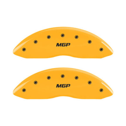MGP yellow caliper cover set for BMW i8 with black logo