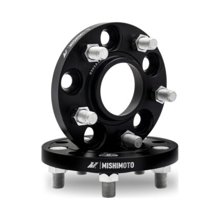 Mishimoto Wheel Spacers 5x114.3 64.1 CB 20mm BK For Tesla Model Y 2020-2023