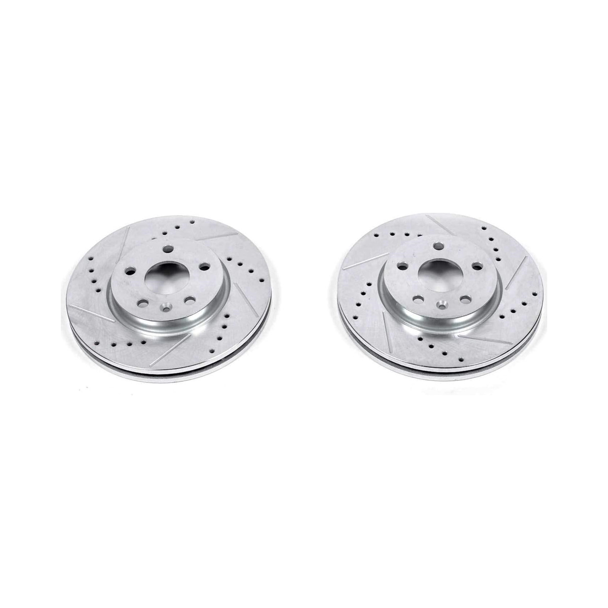 Power Stop Front Evolution Drilled & Slotted Rotors - Pair For Chevrolet Bolt EV 2017-2023 Image Power Stop Front Evolution Drilled & Slotted Rotors - Pair For Chevrolet Bolt EV 2017-2023