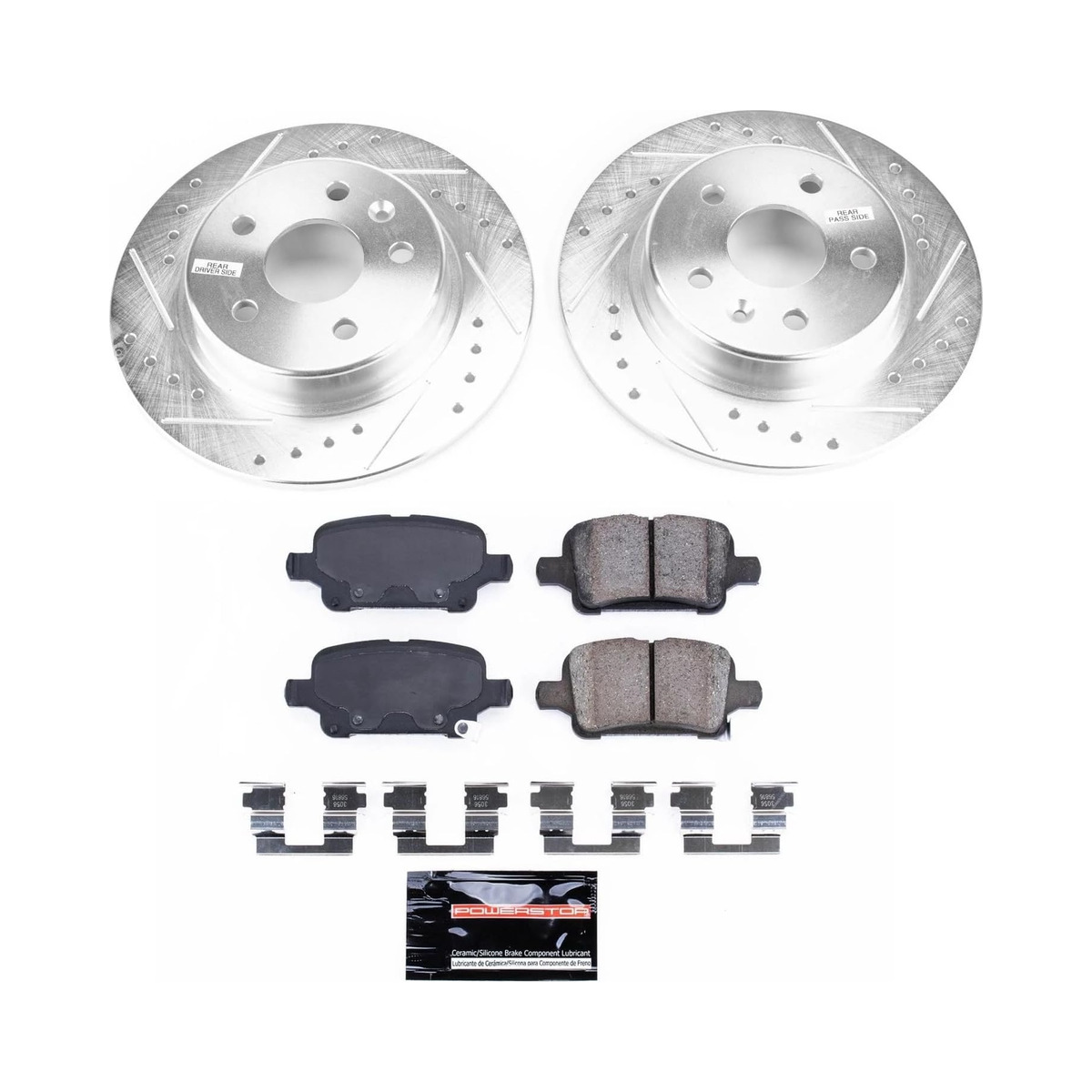 Power Stop Rear Z23 Evolution Sport Brake Kit For Chevrolet Bolt EV 2017-2023 Image Power Stop Rear Z23 Evolution Sport Brake Kit For Chevrolet Bolt EV 2017-2023