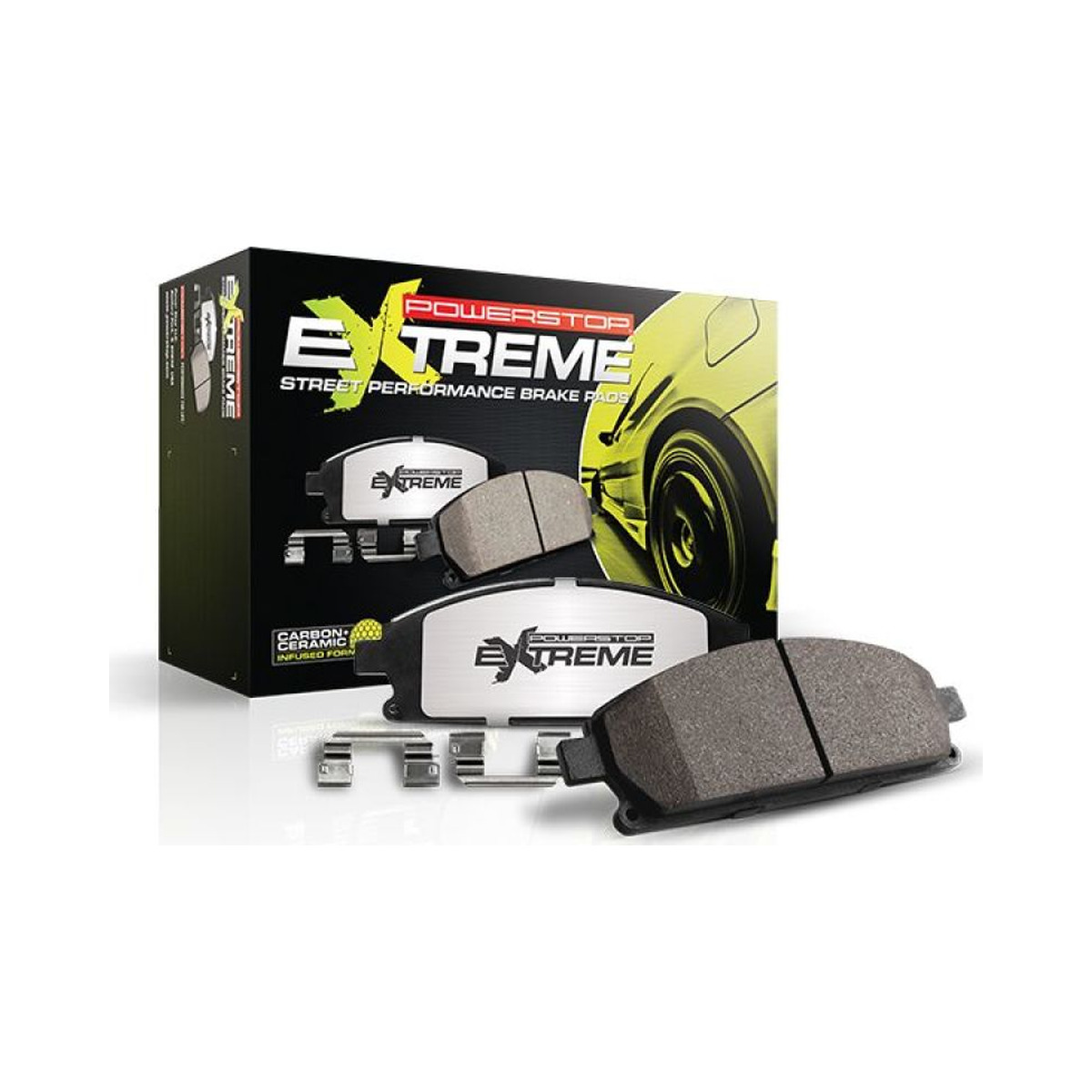 Power Stop Rear Z26 Street Performance Brake Pad w/Hardware For Tesla Model 3 2018-2023 Image Power Stop Rear Z26 Street Performance Brake Pad w/Hardware For Tesla Model 3 2018-2023