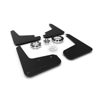 Rally Armor Black Mud Flap - Metallic Black Logo For Tesla Model Y 2020-2024