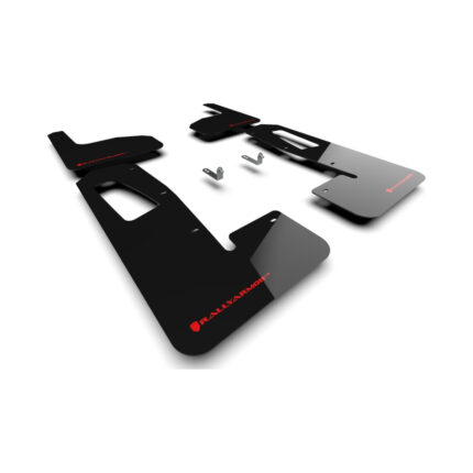Rally Armor Black UR Mud Flap w/ Red Logo For Rivian R1T 2022-2024